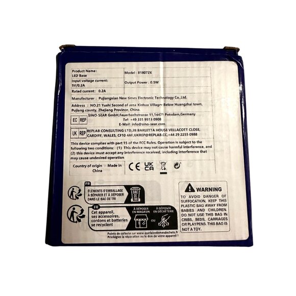 LED Base 818072X 5V/0.2A Output Power 0.5W Made In China Battery Compartment - Picture 4 of 7